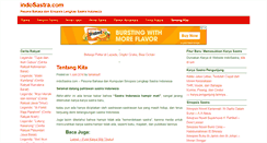 Desktop Screenshot of indosastra.com