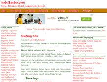 Tablet Screenshot of indosastra.com